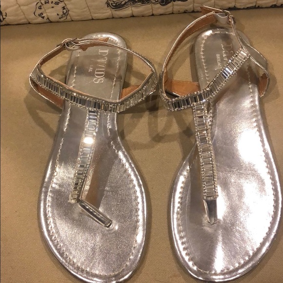 David’s Bridal Jewel Sandals - Picture 1 of 3